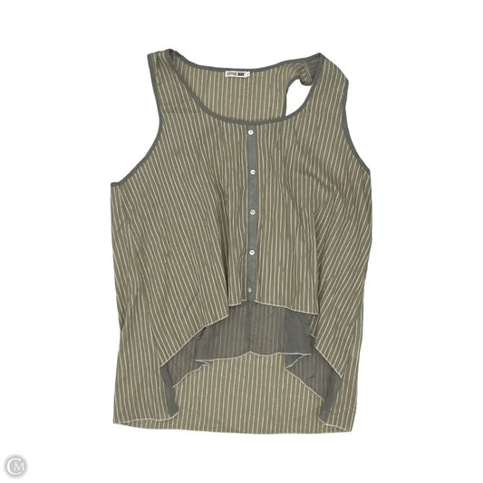 Blouse Sleeveless By Clothes Mentor In Tan, Size: L