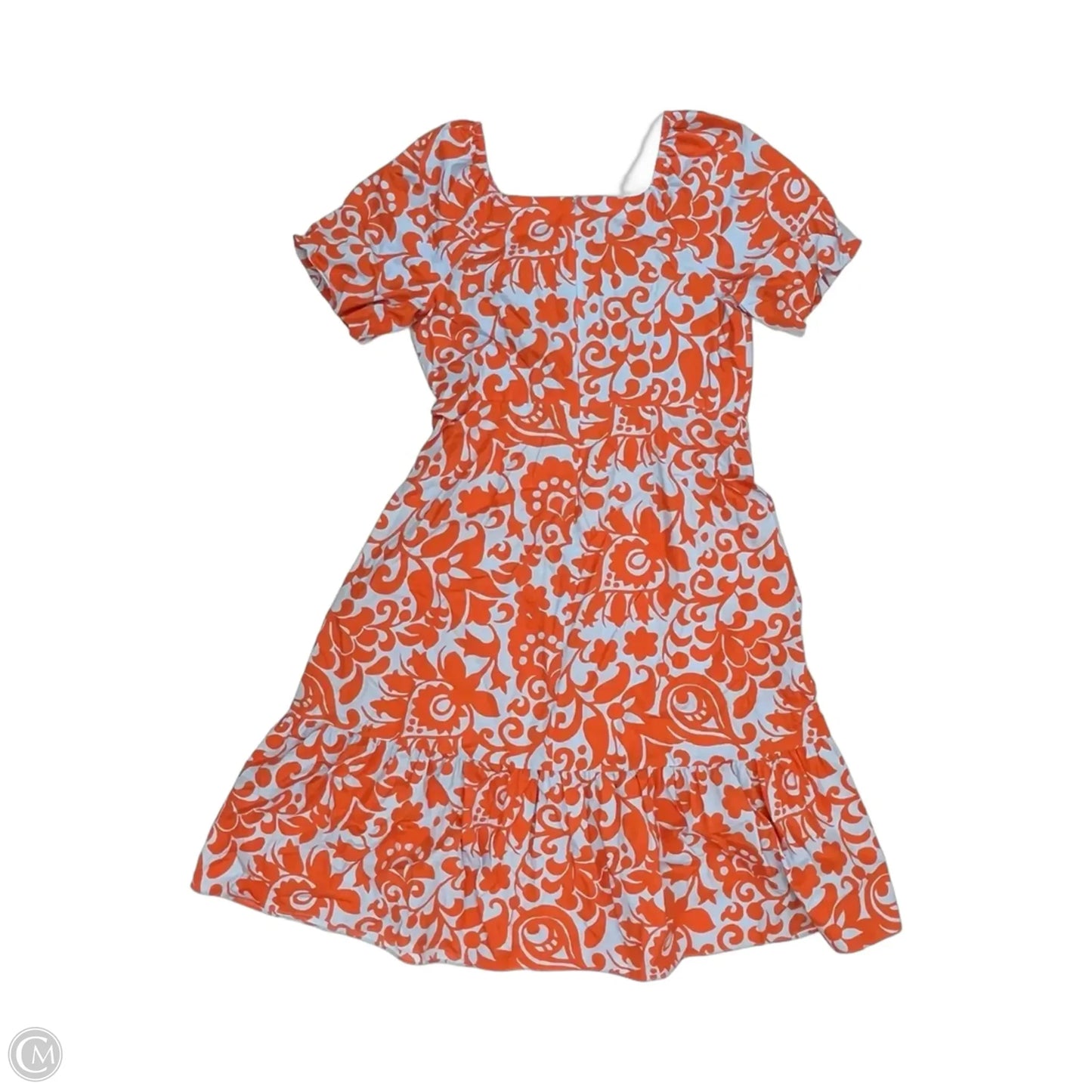 Dress Party Midi By Talbots In Blue & Orange, Size: 12