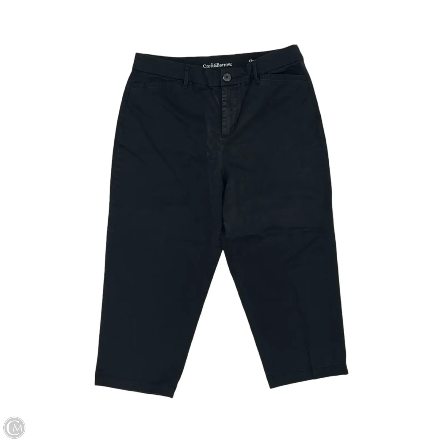 Pants Cropped By Croft And Barrow In Black, Size: 12