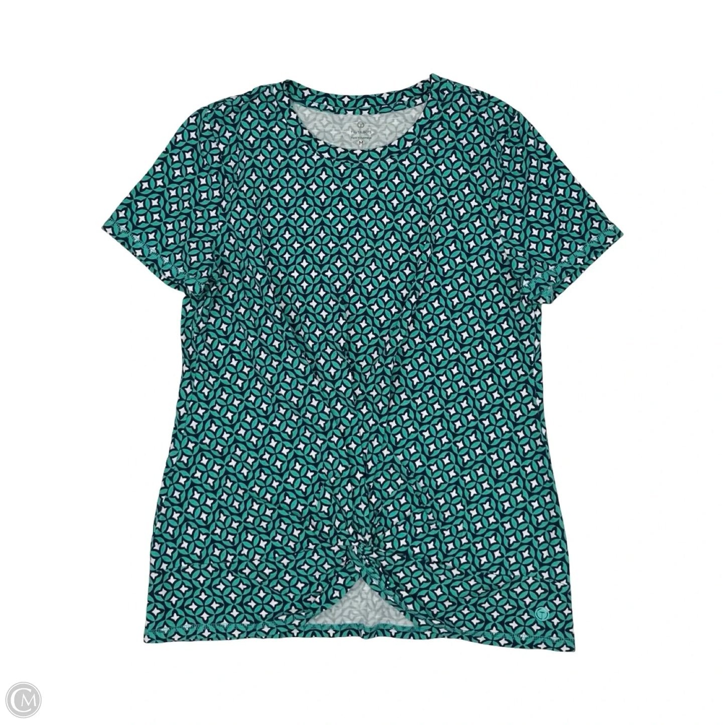 Top Short Sleeve By Talbots In Blue, Size: M