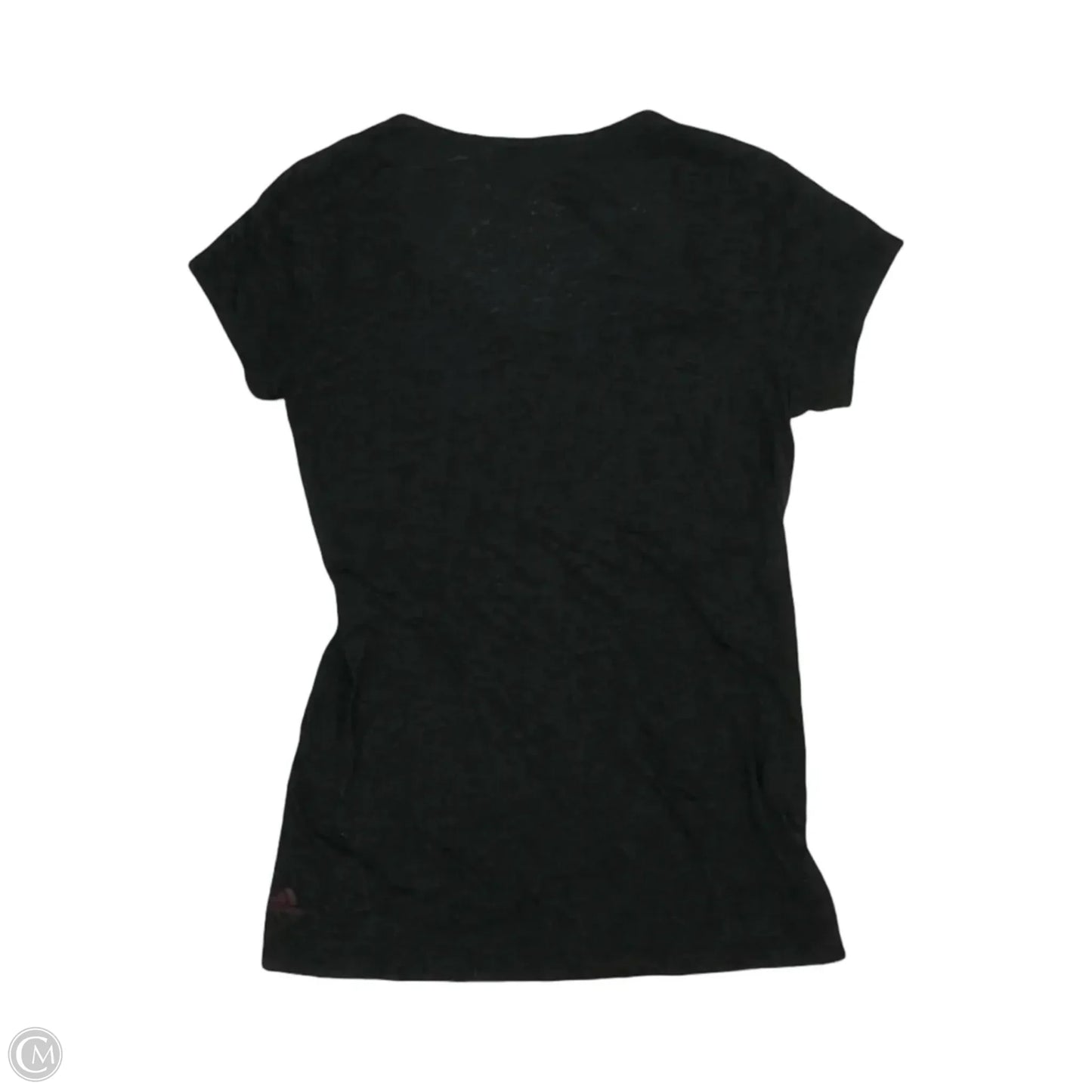 Athletic Top Short Sleeve By Adidas In Grey, Size: L