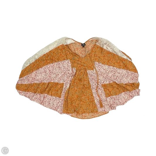 Blouse Sleeveless By Gigio In Orange, Size: M