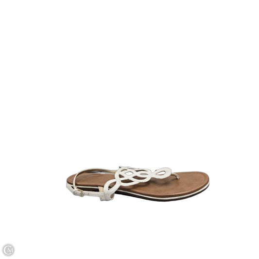 Sandals Flats By Kelly And Katie In Brown & Cream, Size: 10