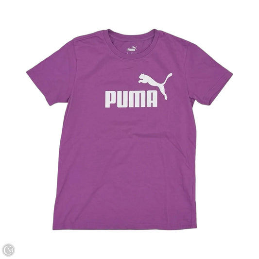 Top Short Sleeve Basic By Puma In Purple, Size: S