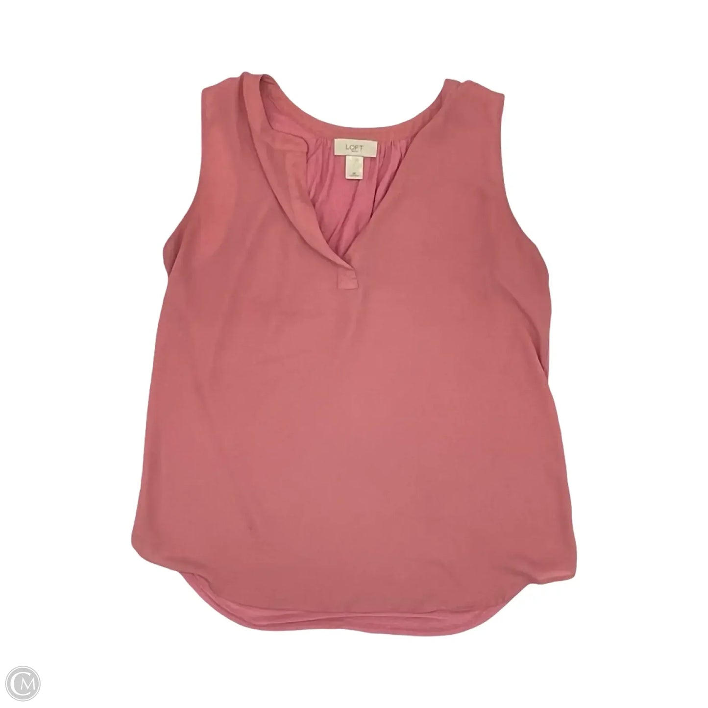 Blouse Sleeveless By Loft In Pink, Size: M