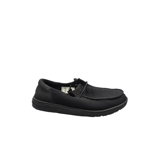 Shoes Flats By Hey Dude In Black, Size: 10