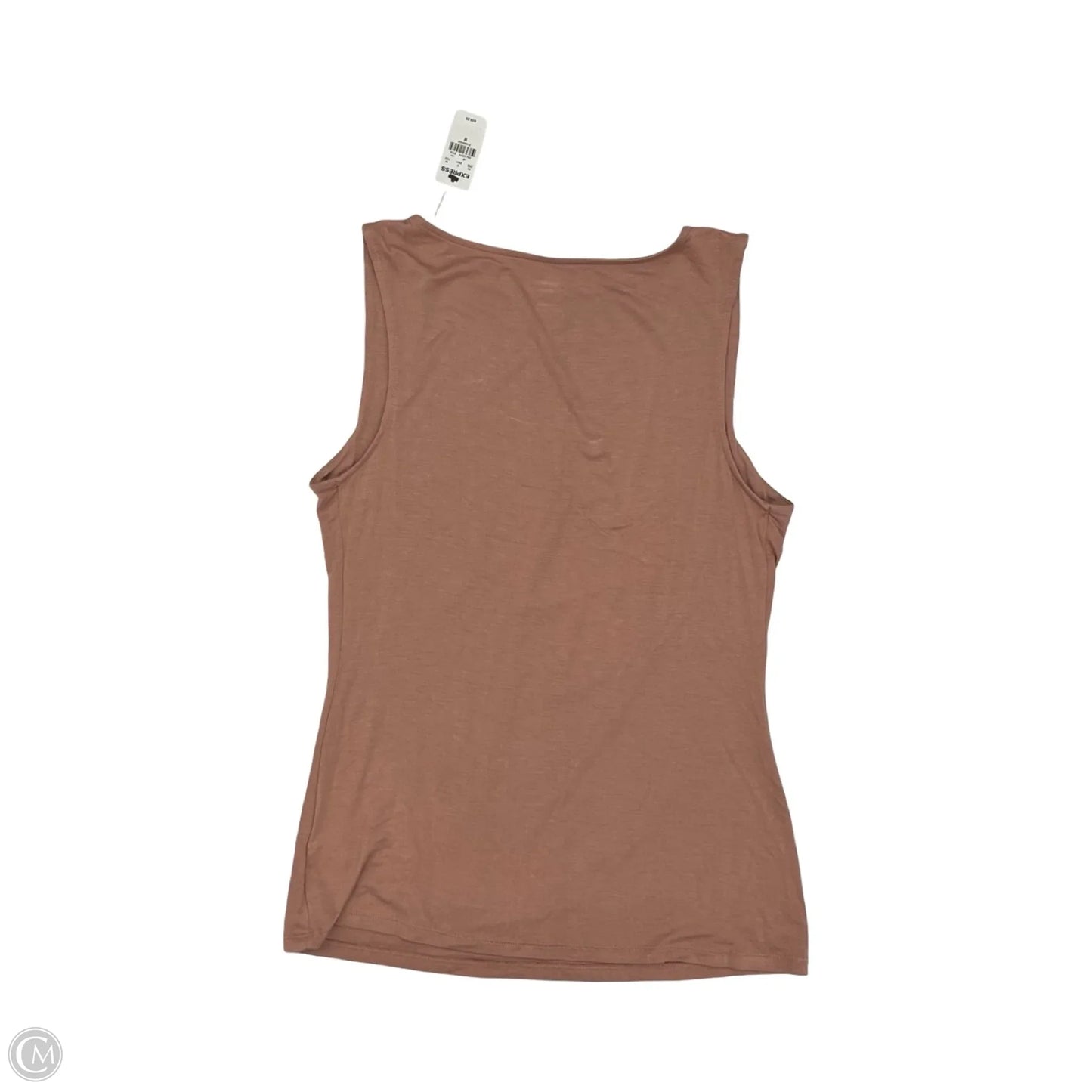 Blouse Sleeveless By Express In Tan, Size: M