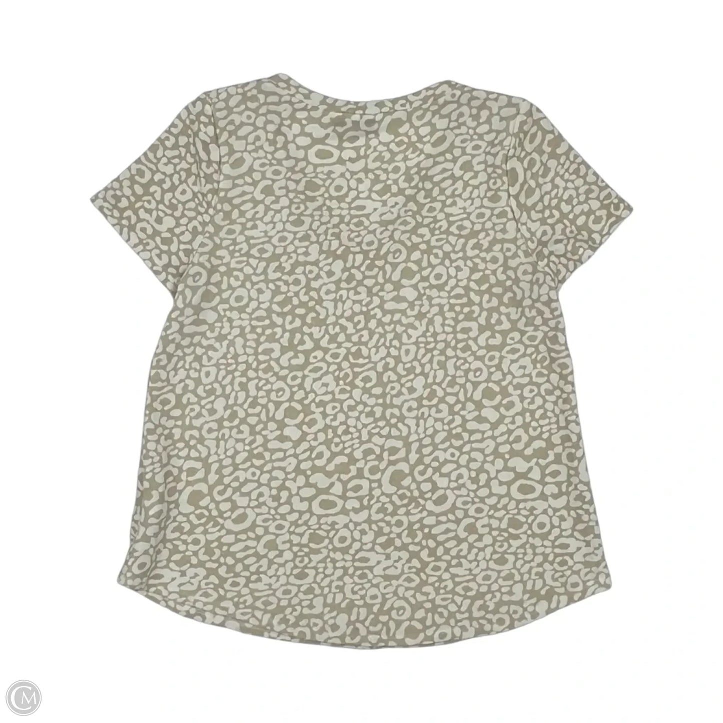 Top Short Sleeve By Clothes Mentor In Leopard Print, Size: S