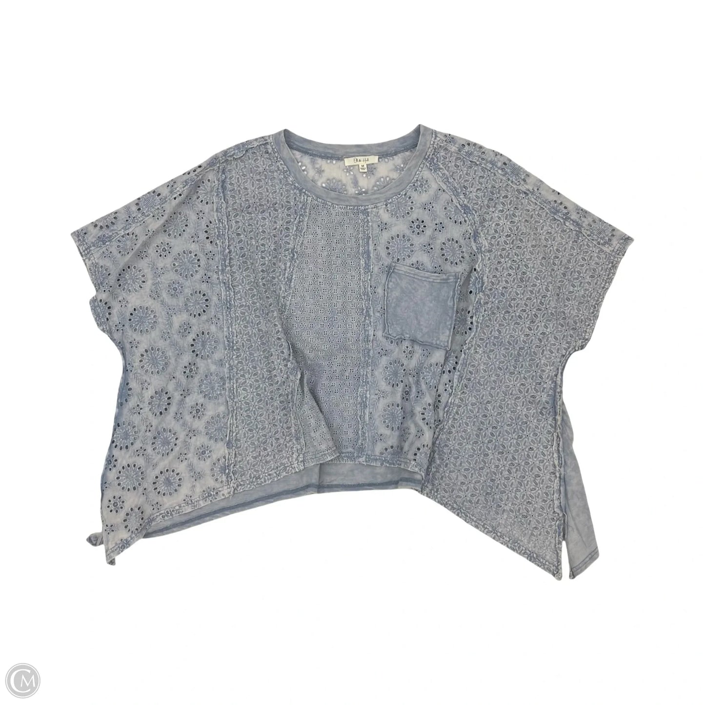 Top Short Sleeve By Oli & Hali In Blue, Size: M