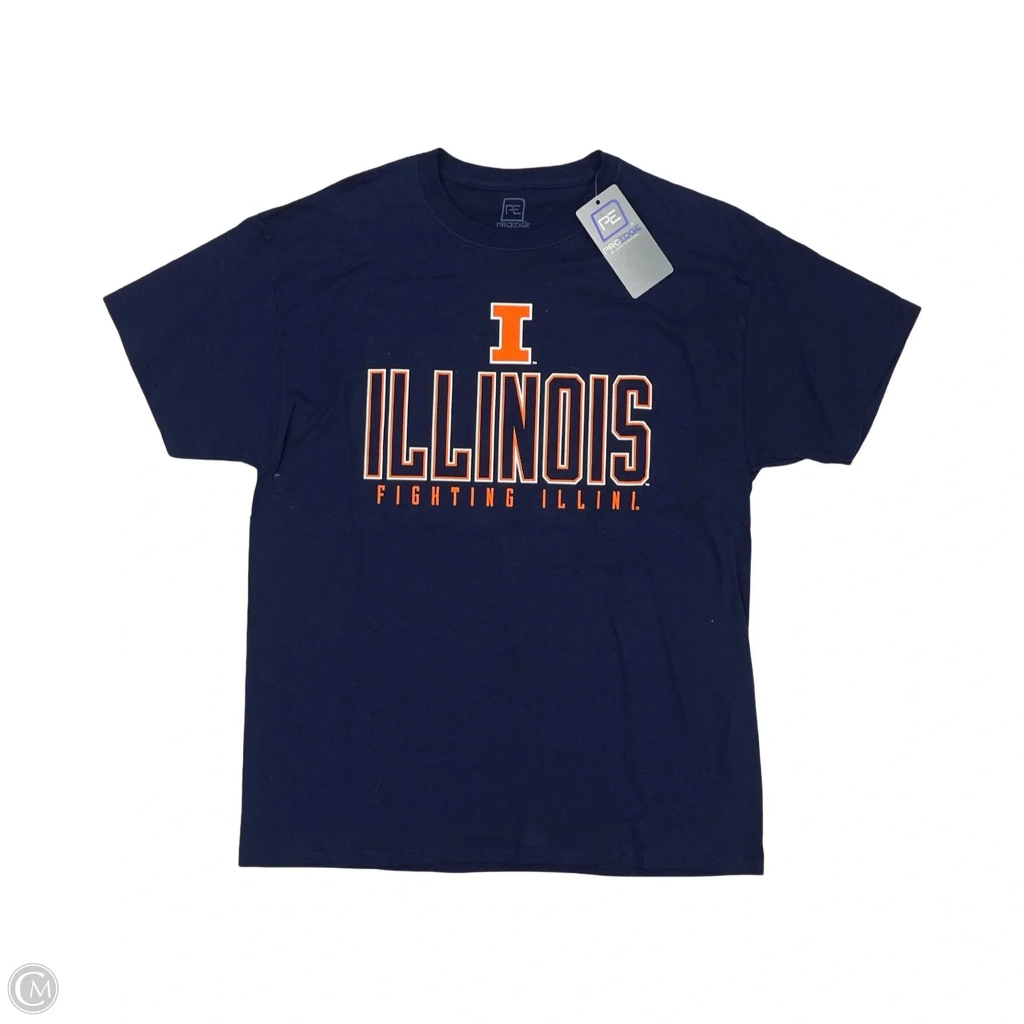 Athletic Top Short Sleeve By Clothes Mentor In Navy, Size: L