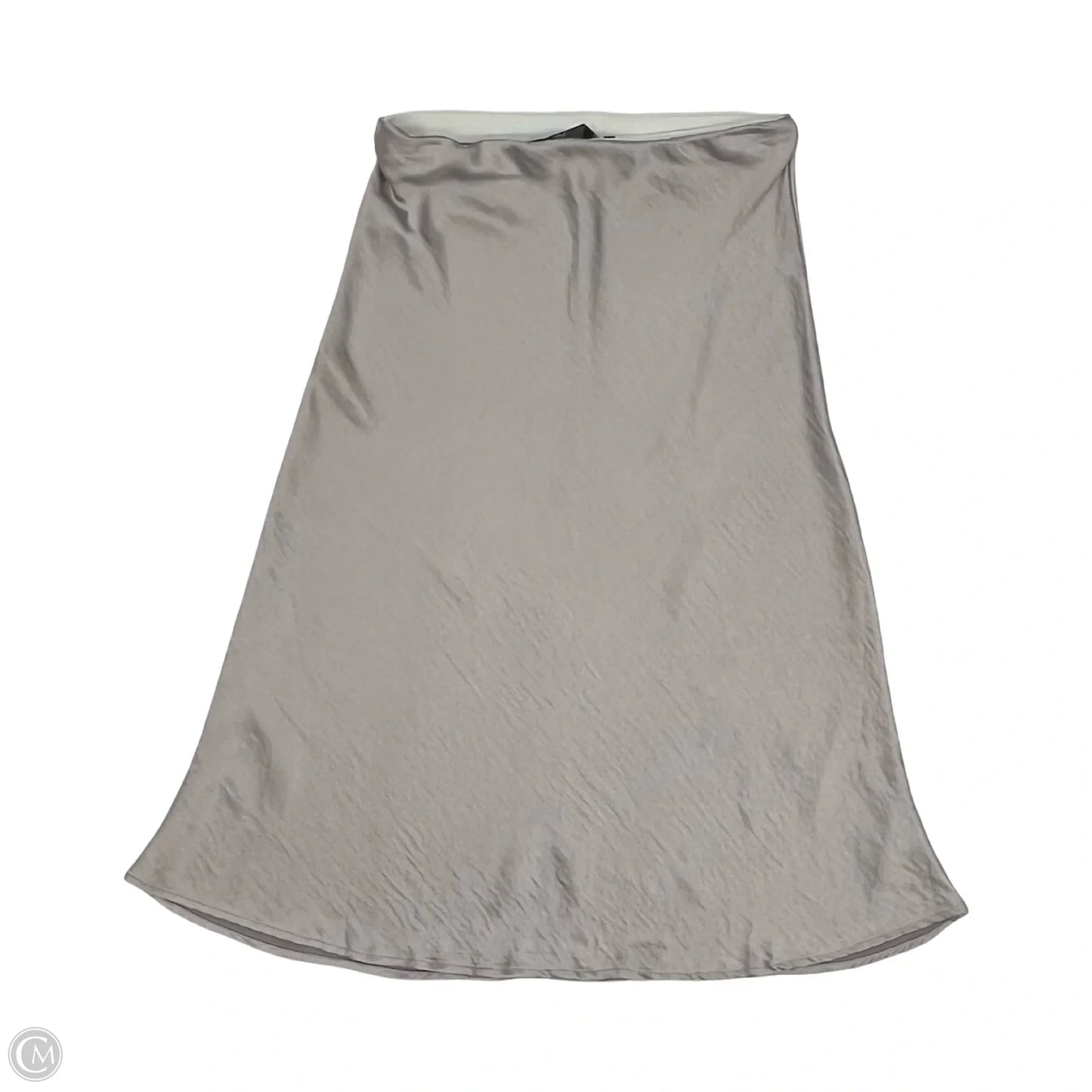 Skirt Midi By Clothes Mentor In Silver, Size: M