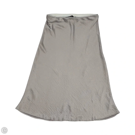 Skirt Midi By Clothes Mentor In Silver, Size: M