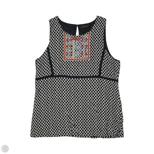 Blouse Sleeveless By Thml In Blue & White, Size: M