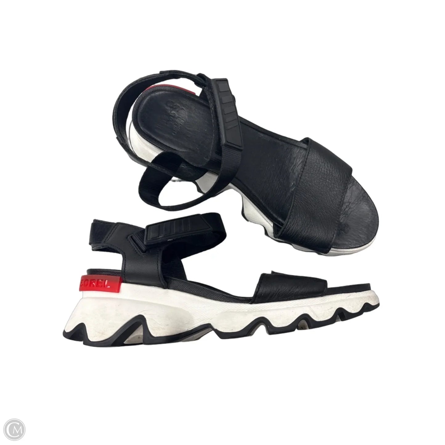 Sandals Flats By Sorel In Black, Size: 8