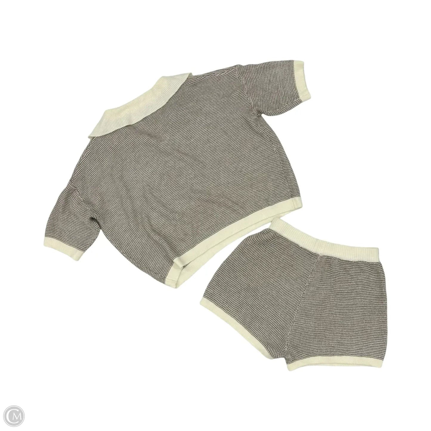 Lounge Set Shorts By Clothes Mentor In Brown & Tan, Size: L