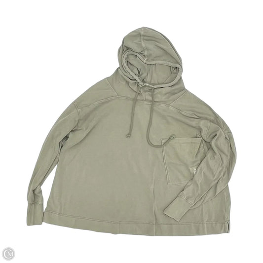 Sweatshirt Hoodie By Free People In Green, Size: S