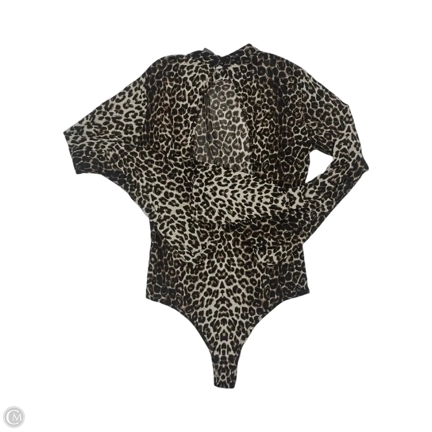 Bodysuit By Fashion Nova In Leopard Print, Size: L