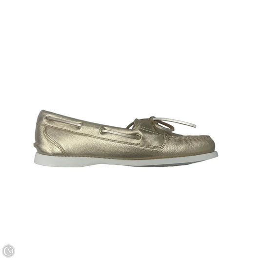Shoes Flats By Sperry In Gold, Size: 8