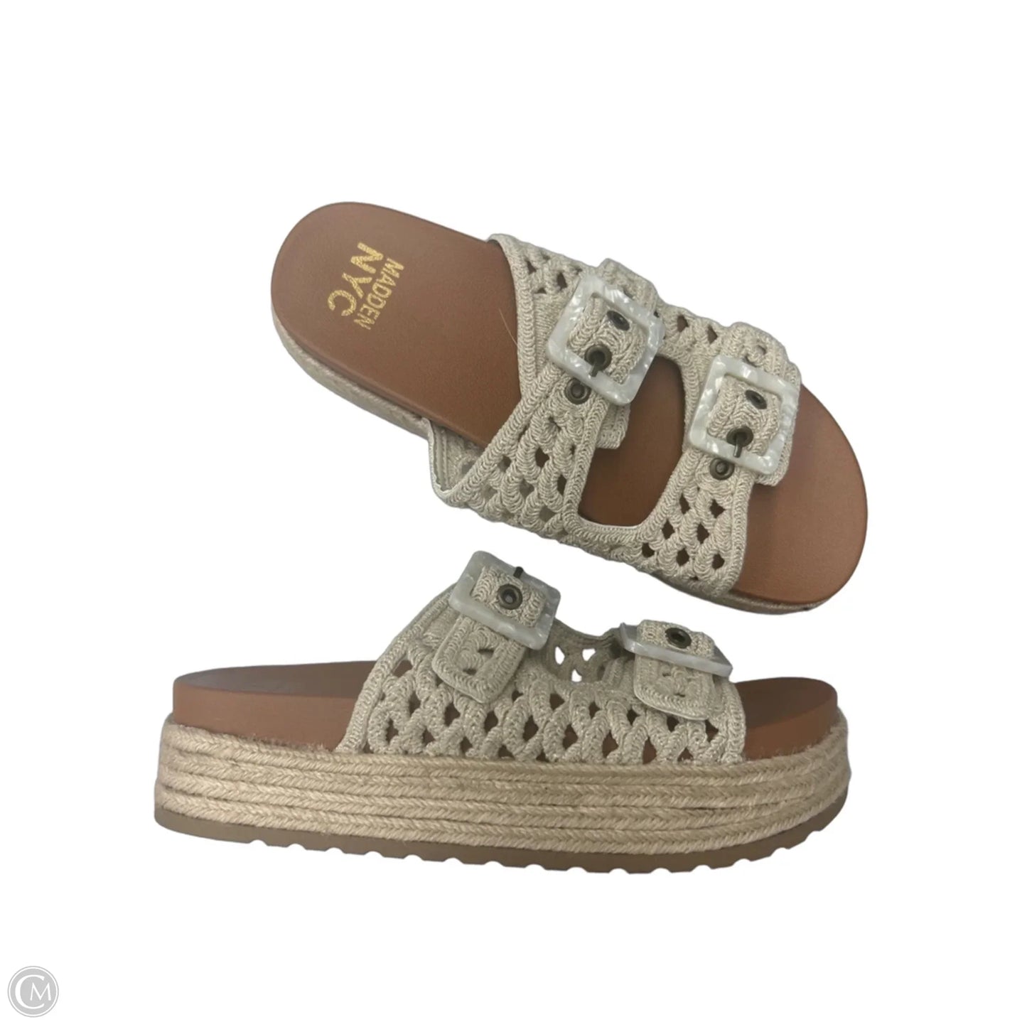 Sandals Flats By Madden Nyc In Tan, Size: 8.5