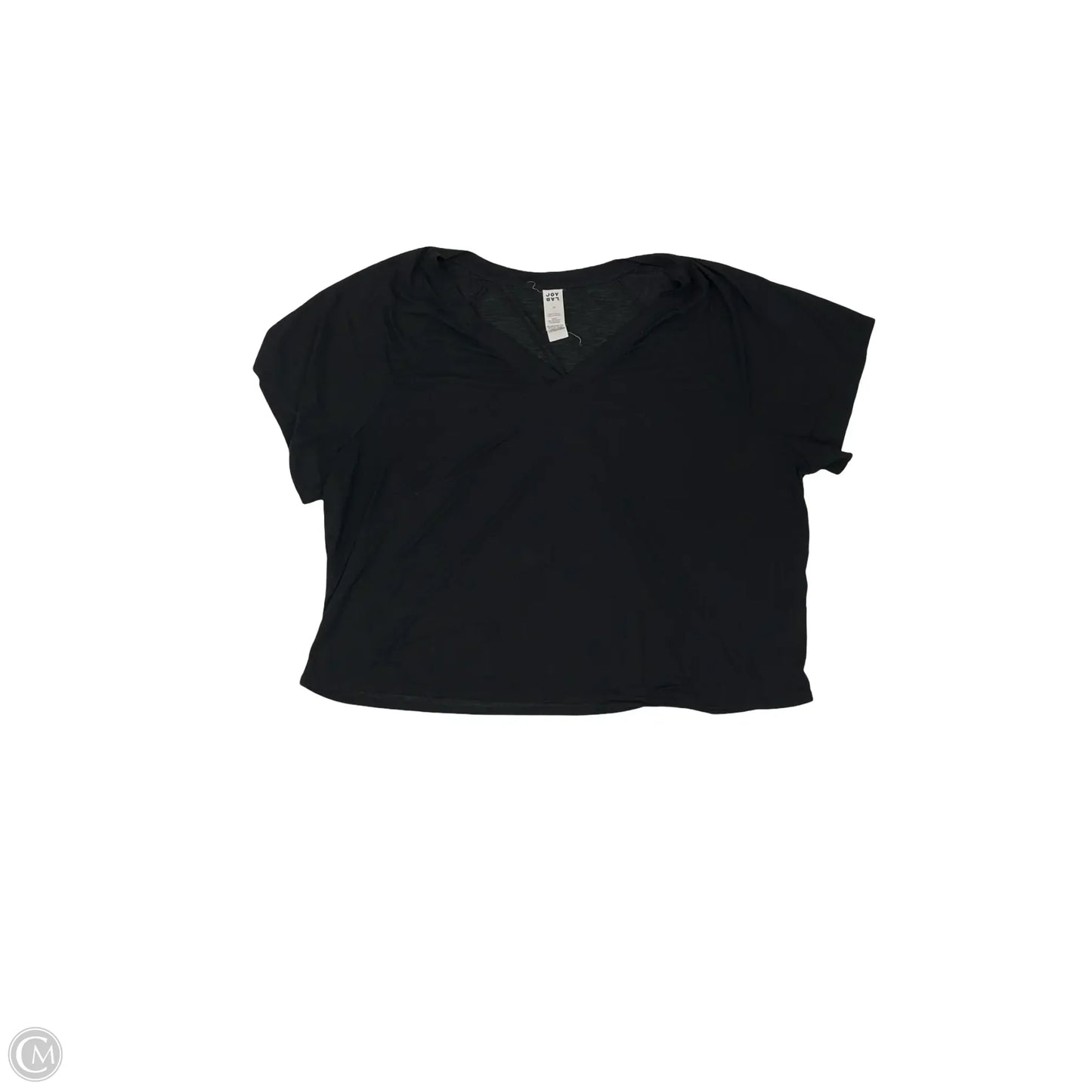 Athletic Top Short Sleeve By Joy Lab In Black, Size: 1x