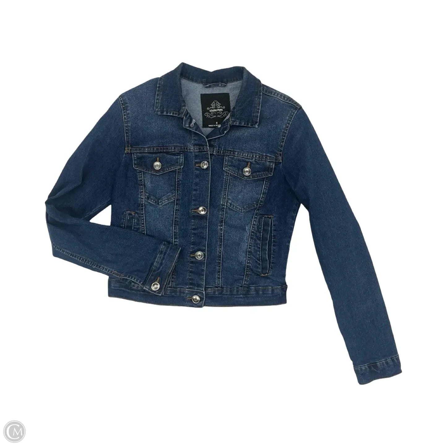 Jacket Denim By Clothes Mentor In Blue Denim, Size: S