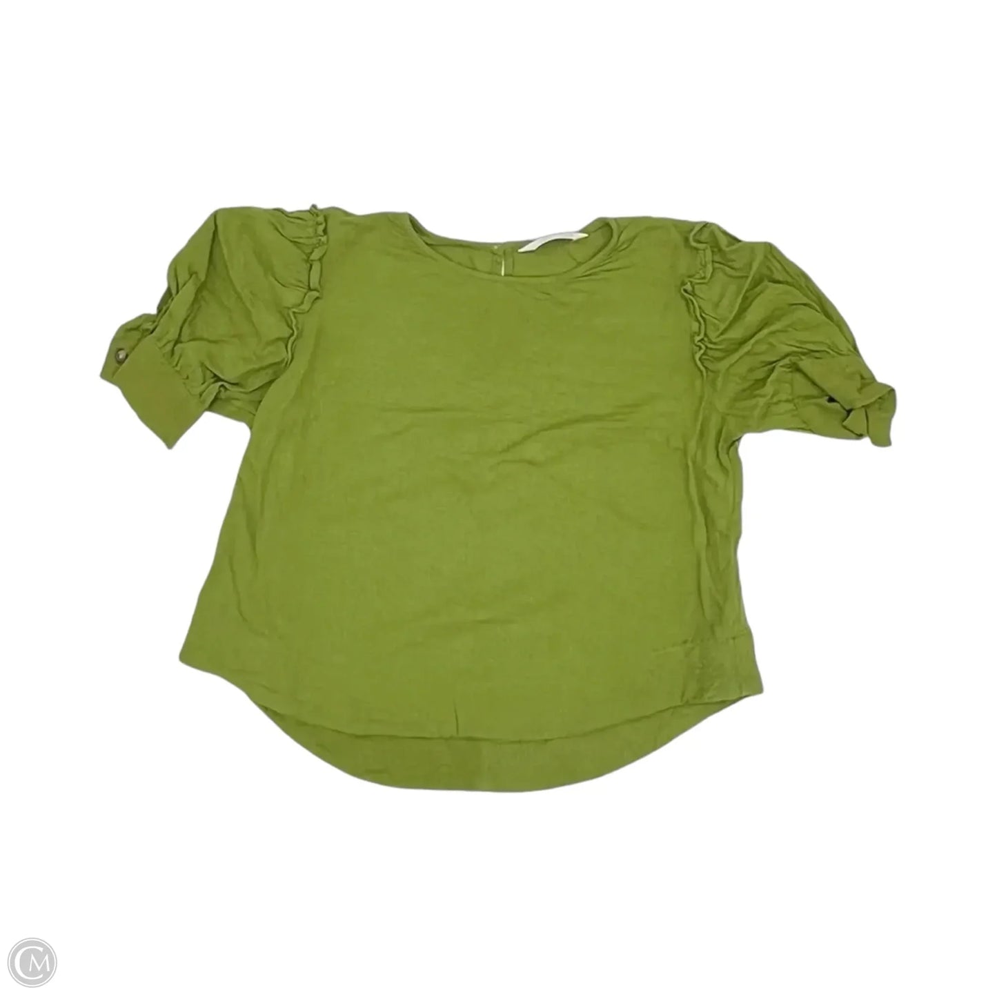 Top Short Sleeve By Lc Lauren Conrad In Green, Size: S