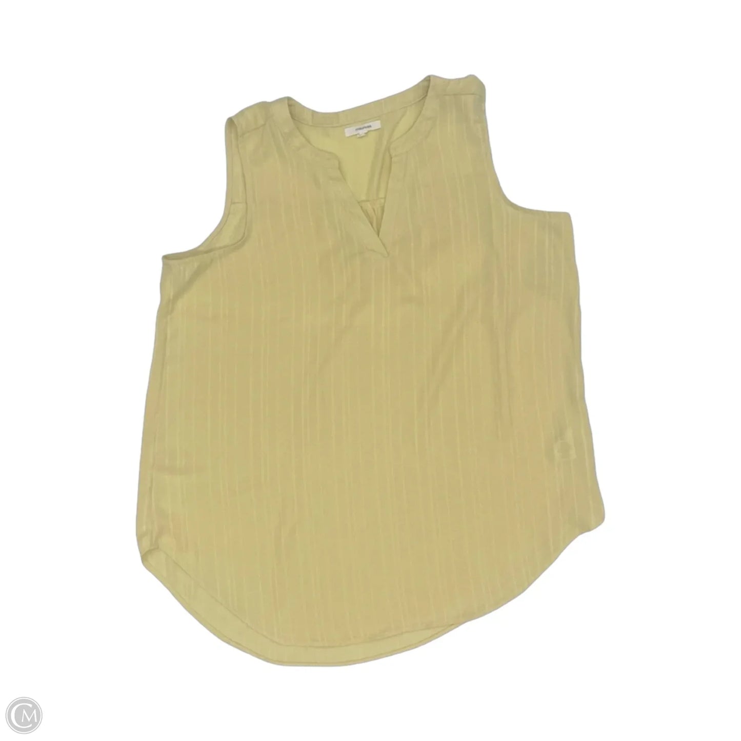 Blouse Sleeveless By Maurices In Yellow, Size: L