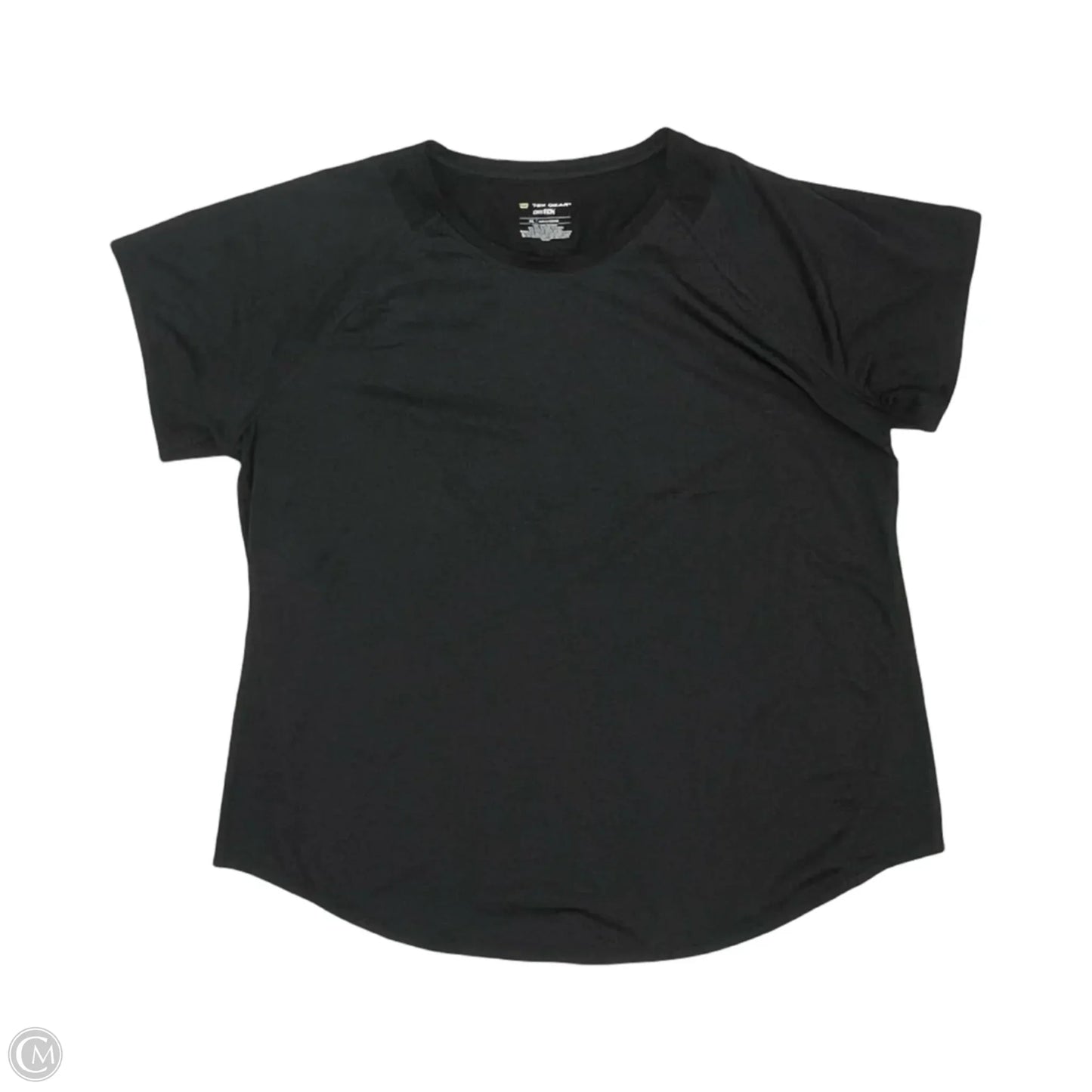 Athletic Top Short Sleeve By Tek Gear In Black, Size: Xl