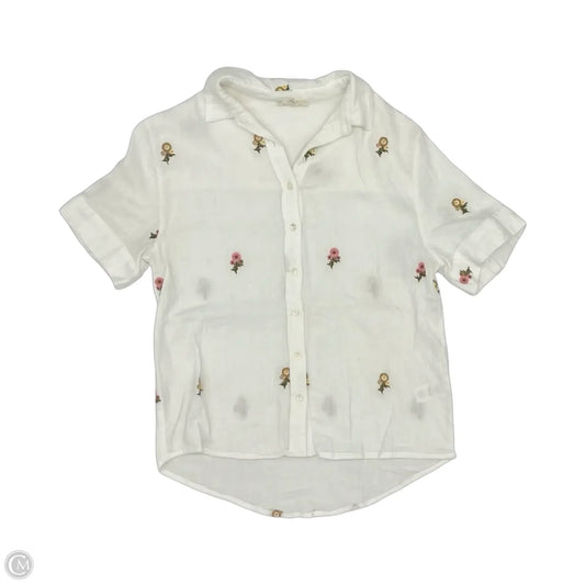 Top Short Sleeve By Clothes Mentor In White, Size: Xs