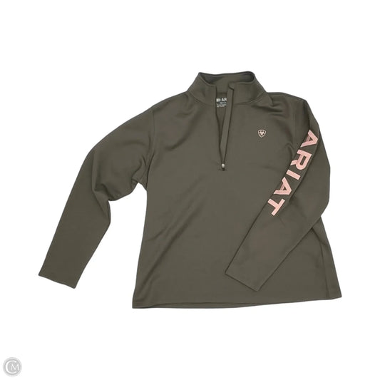 Sweatshirt Collar By Ariat In Grey, Size: Xl