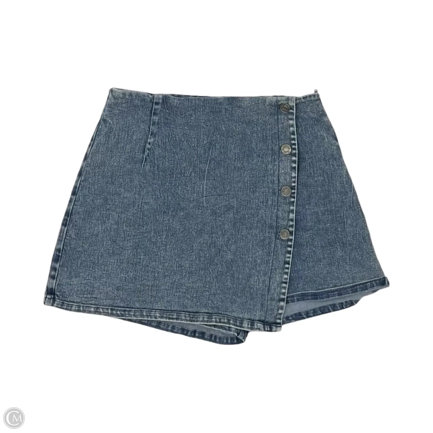 Skort By Flying Tomato In Blue Denim, Size: Xl