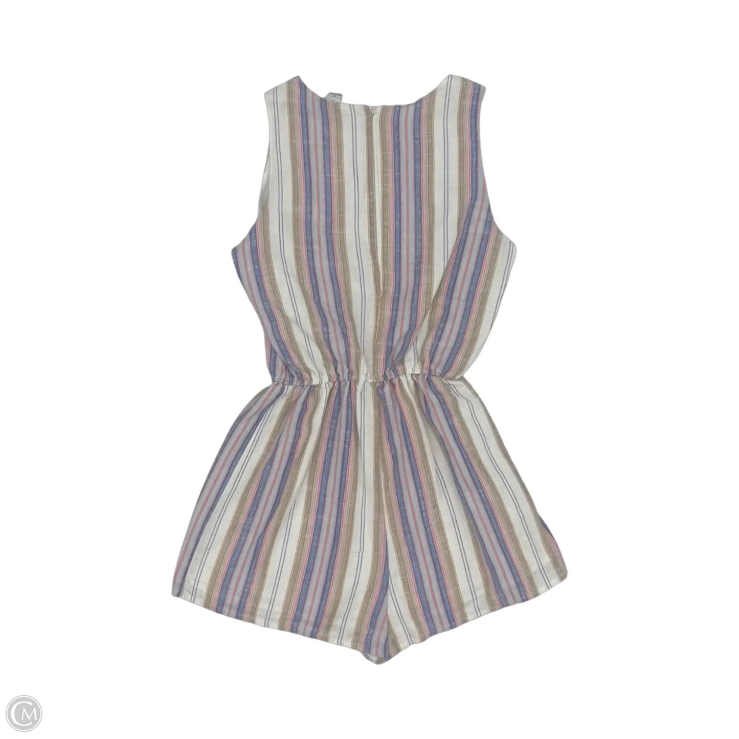 Romper By Hyfve In Blue & Tan, Size: S