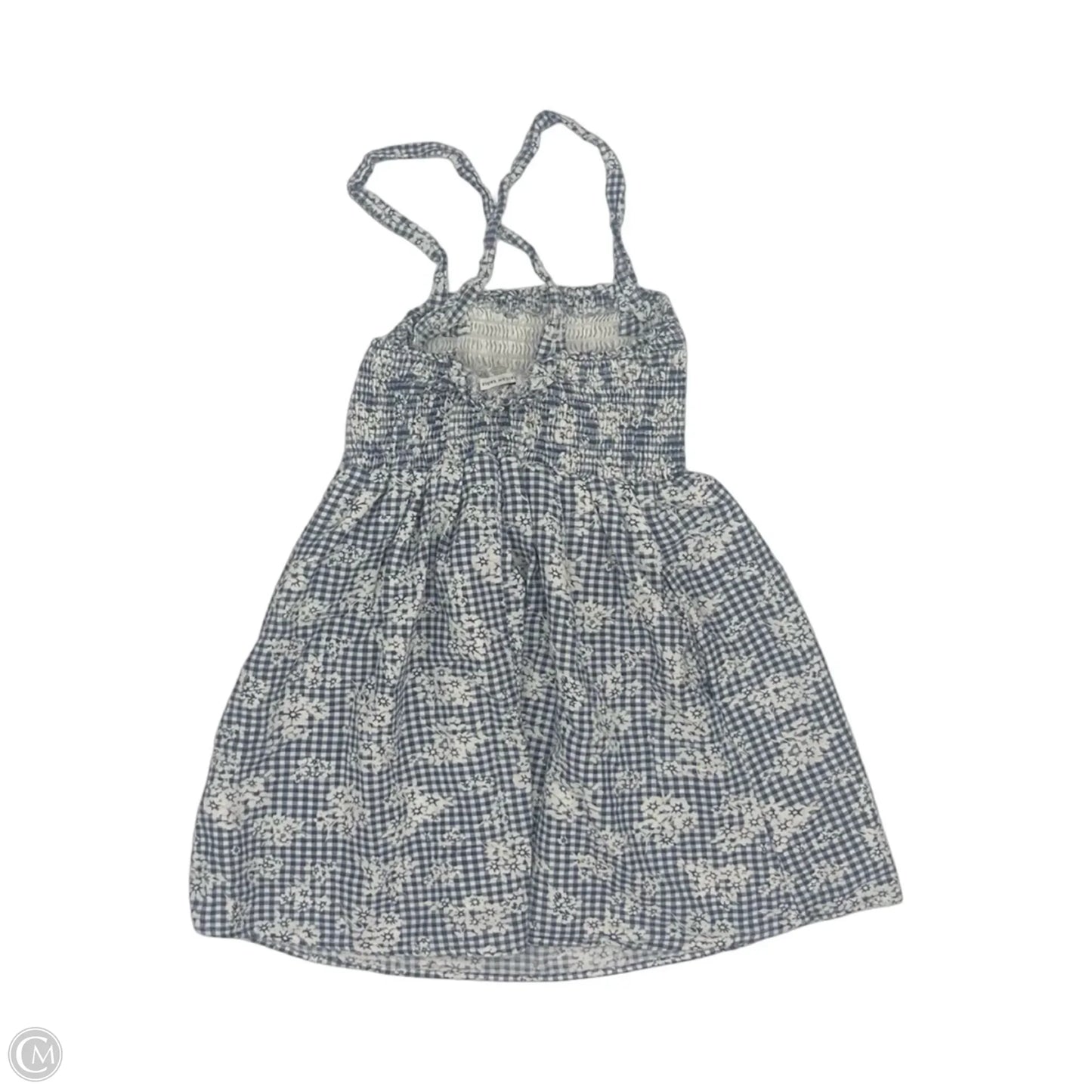 Top Sleeveless By American Eagle In Blue & White, Size: Xsp