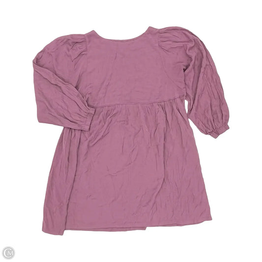 Dress Casual Short By Chicsoul In Purple, Size: 2x