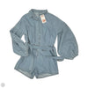 Romper By Cmf In Blue Denim, Size: S