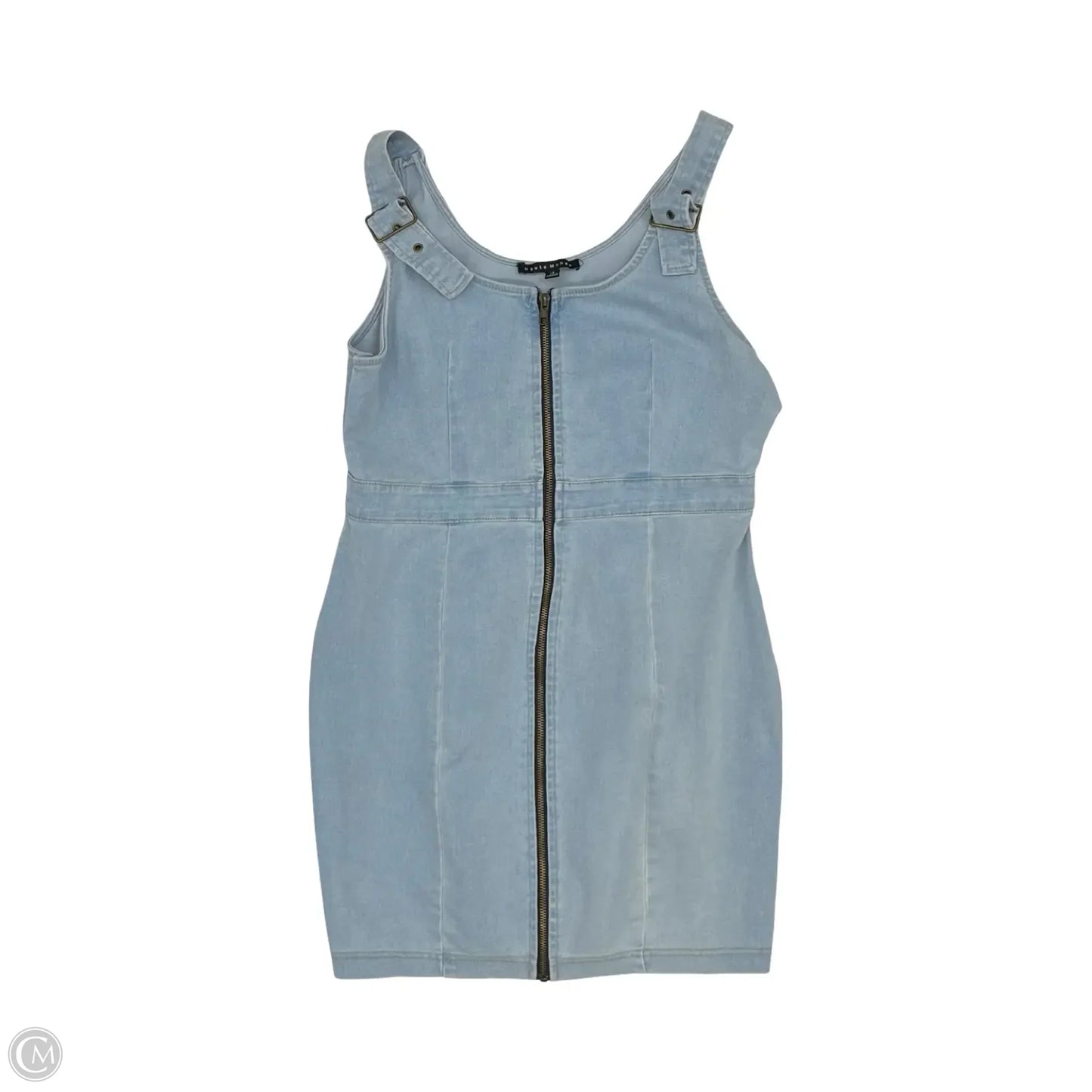 Dress Casual Short By Haute Monde In Blue Denim, Size: M