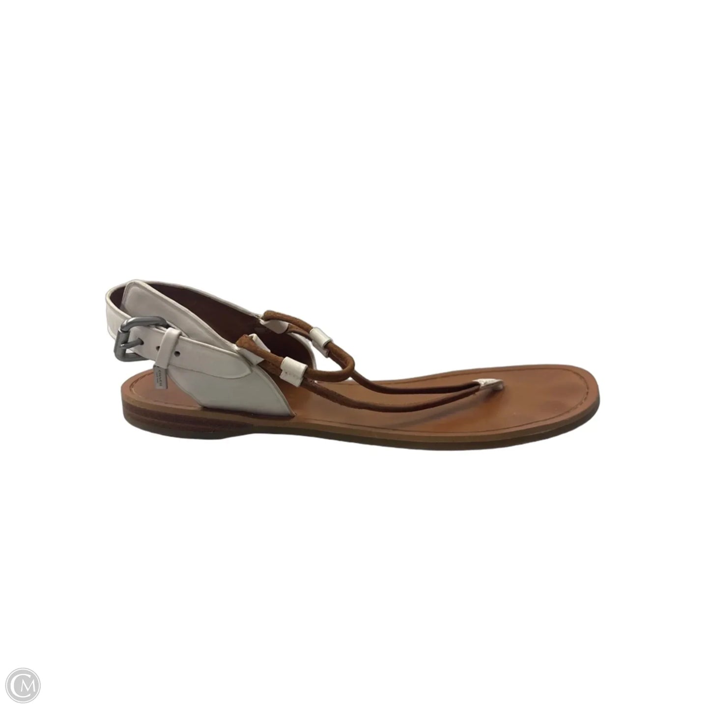 Sandals Designer By Coach In Tan, Size: 8.5