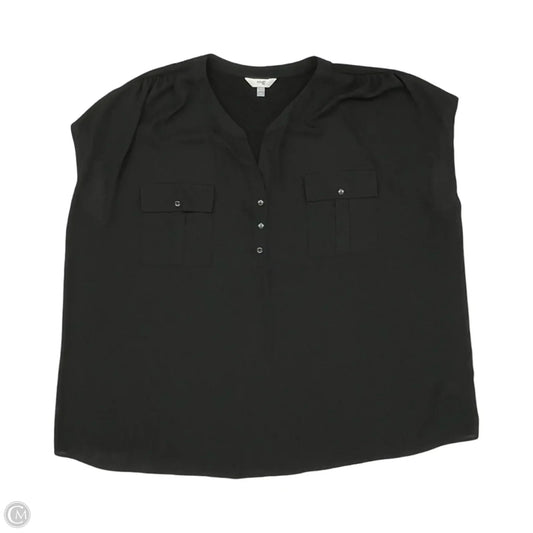 Blouse Sleeveless By Terra & Sky In Black, Size: 3x
