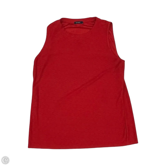 Top Sleeveless By Clothes Mentor In Red, Size: L