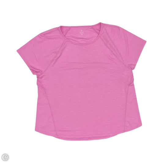 Athletic Top Short Sleeve By Talbots In Pink, Size: Xl