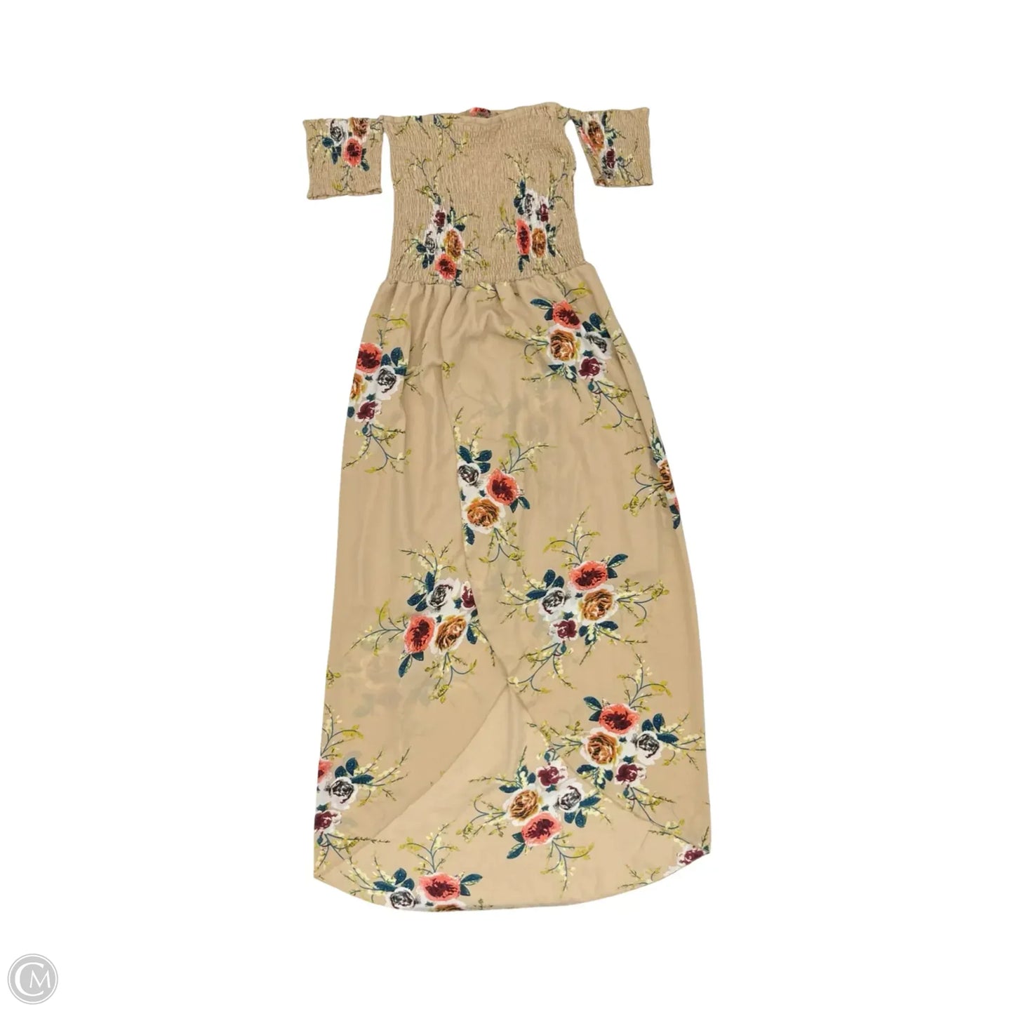 Dress Party Midi By Cmf In Tan, Size: L
