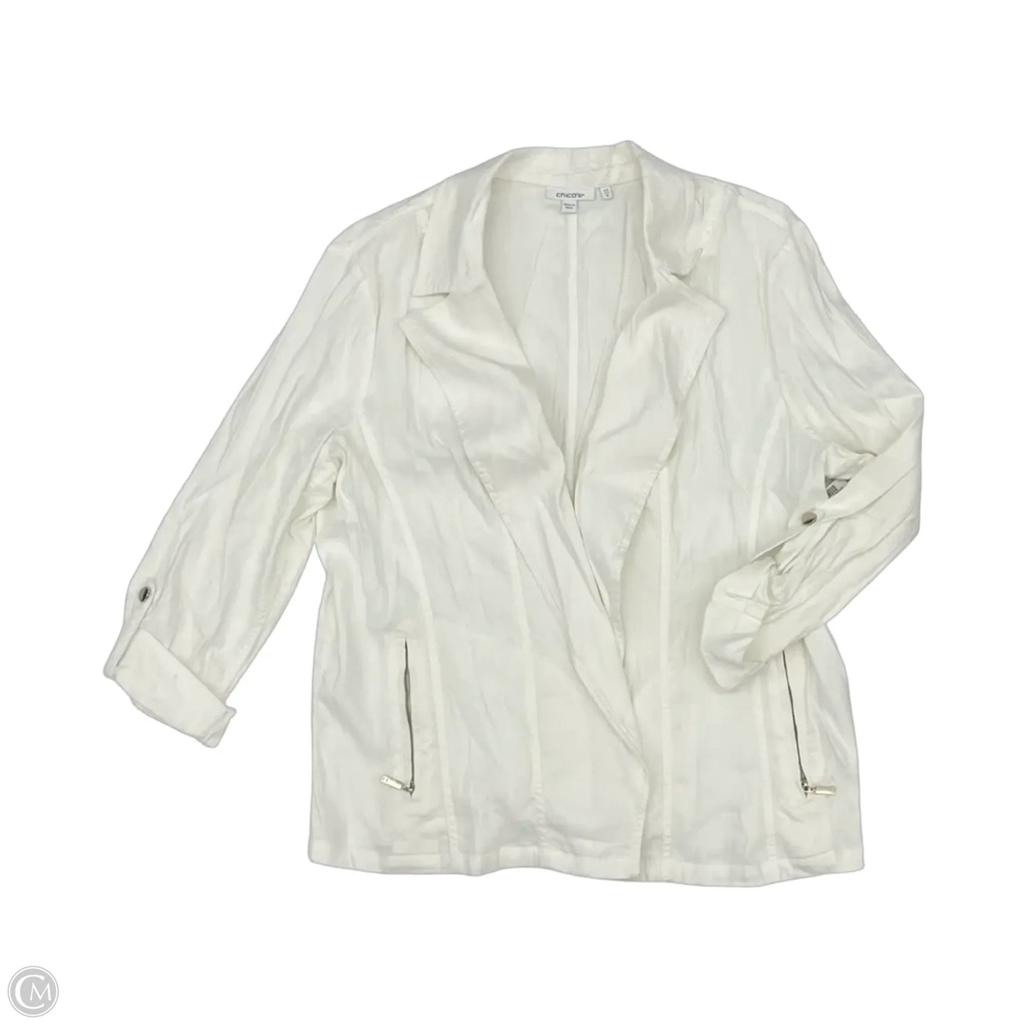 Jacket Other By Chicos In White, Size: 1x