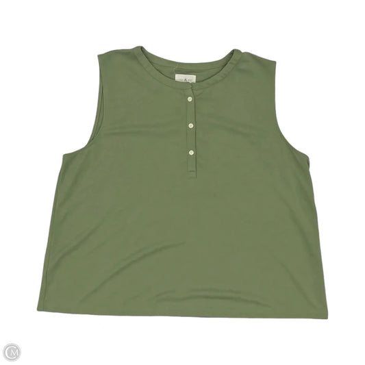 Top Sleeveless By Lou And Grey In Green, Size: Xl