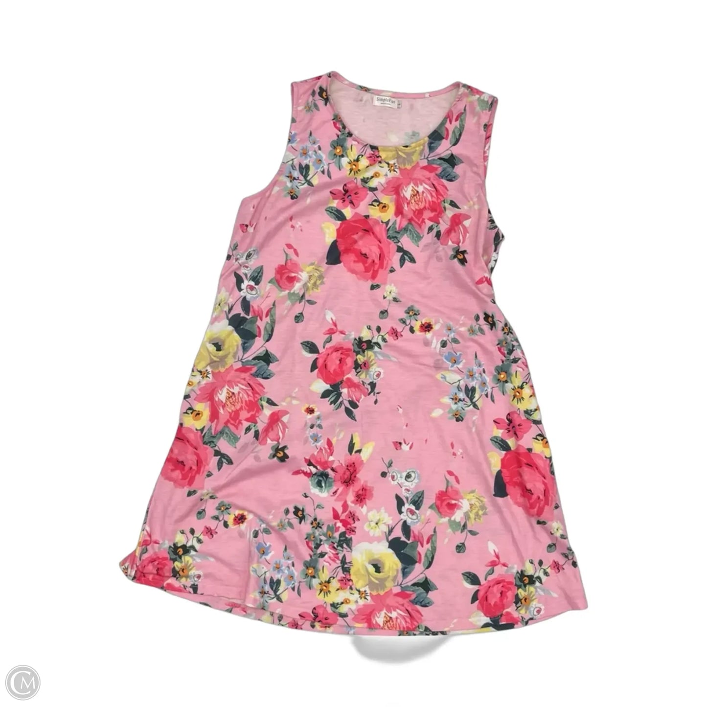 Dress Casual Short By Clothes Mentor In Pink, Size: L