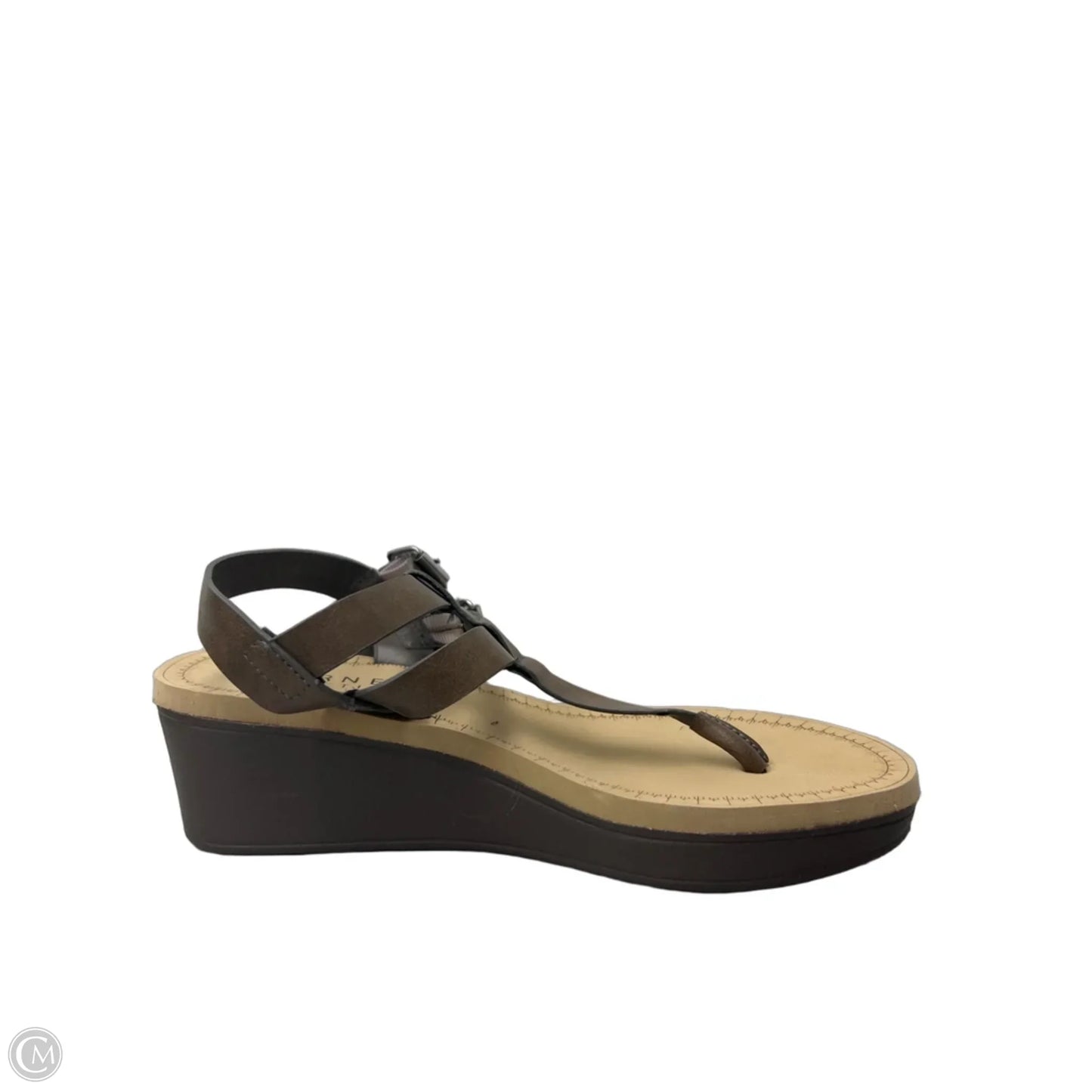 Sandals Heels Wedge By Journee In Brown, Size: 8
