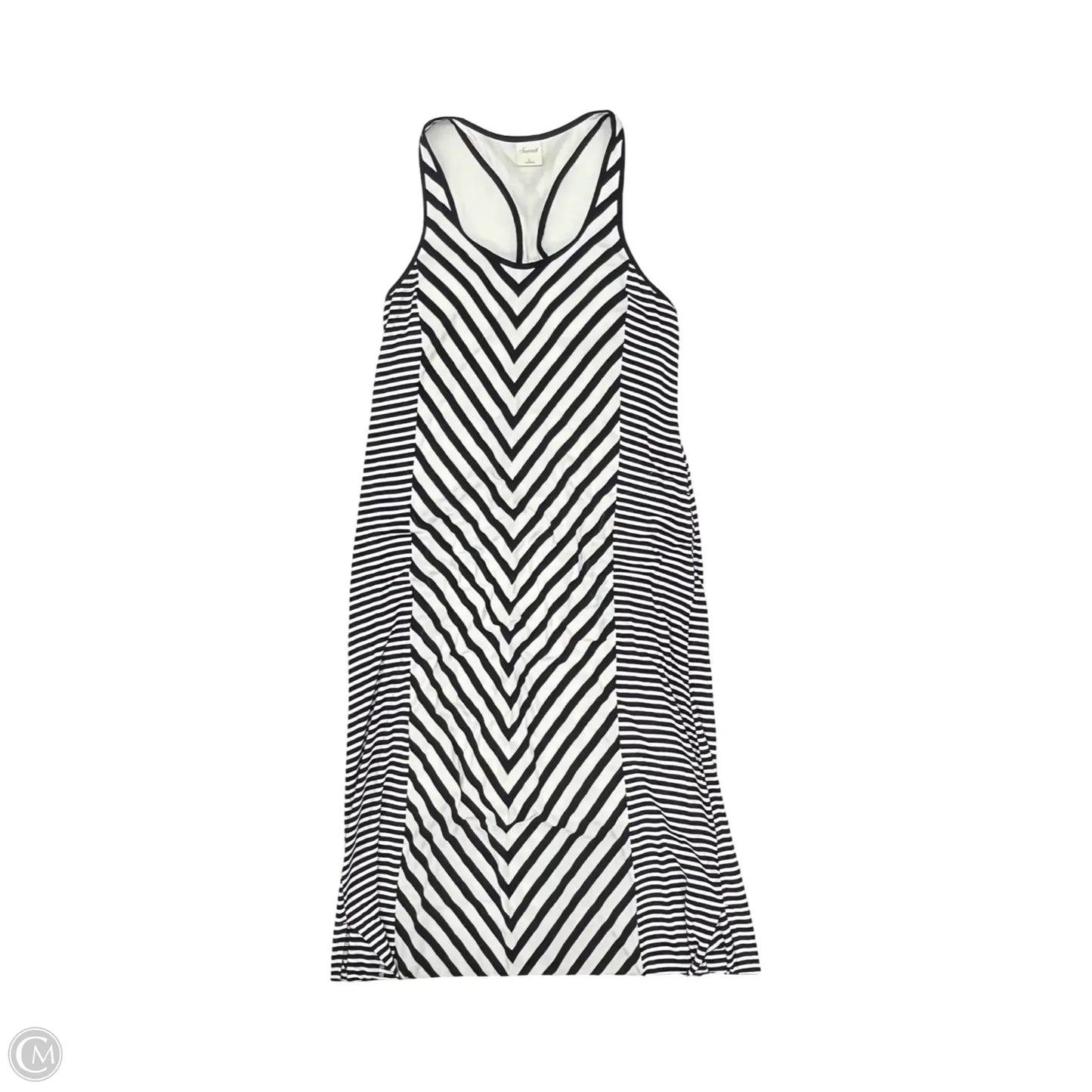 Dress Casual Maxi By Soma In Blue & White, Size: L