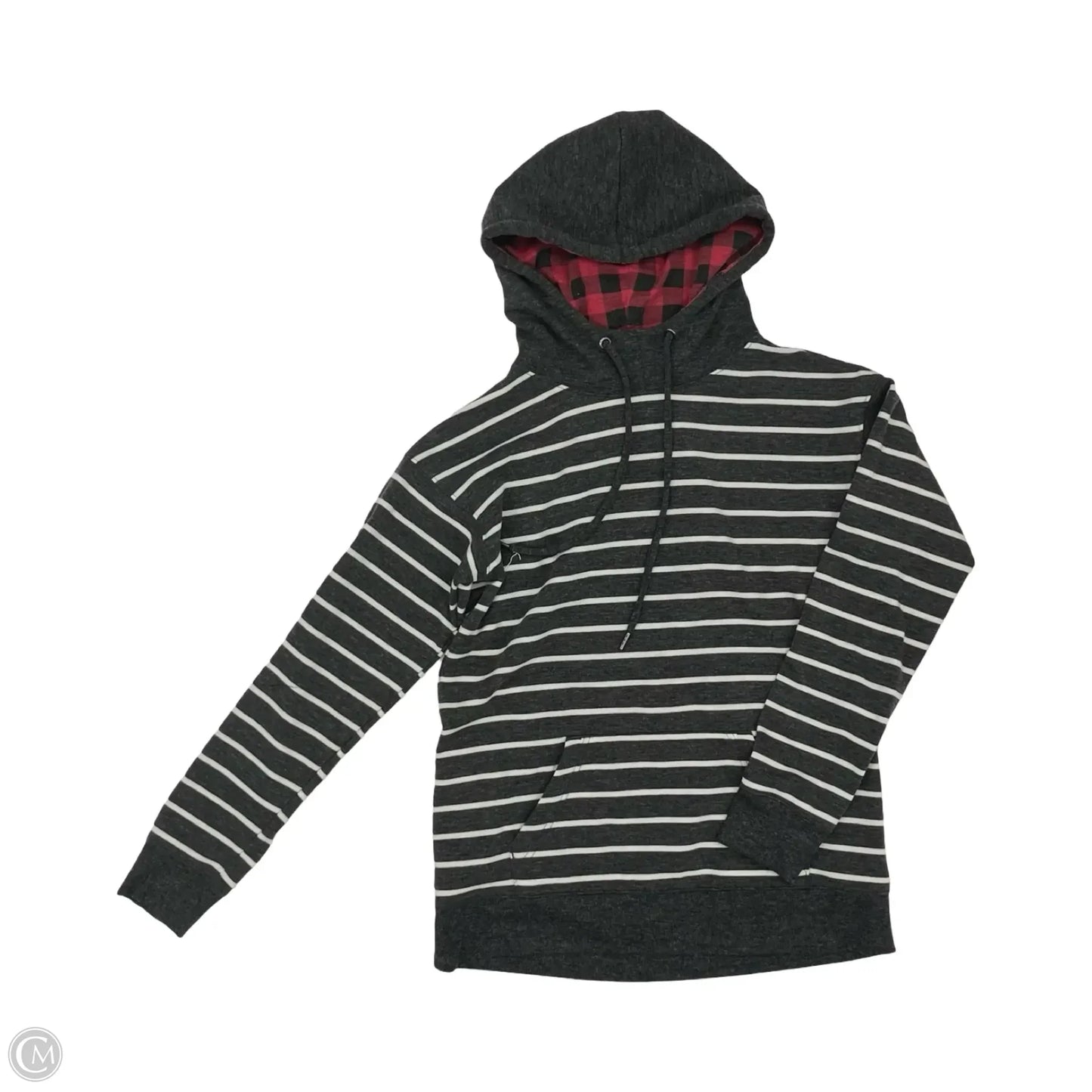 Sweatshirt Hoodie By Maurices In Grey & White, Size: Xs