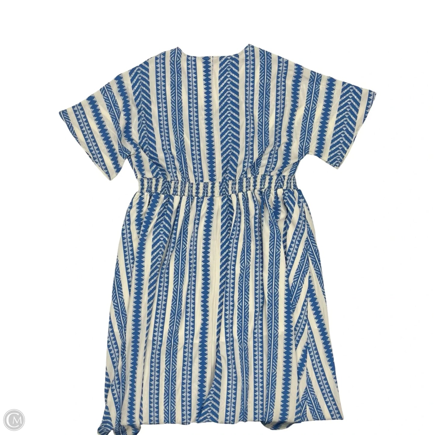 Dress Party Long By Bloomchic In Blue & White, Size: 18