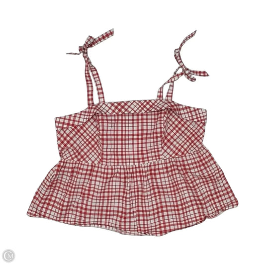 Top Sleeveless By Torrid In Red & White, Size: 3x