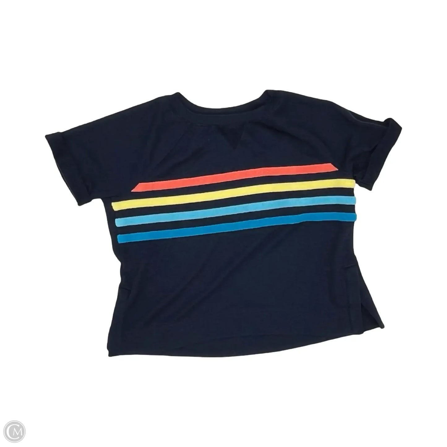 Sweater Short Sleeve By Lou And Grey In Navy, Size: M